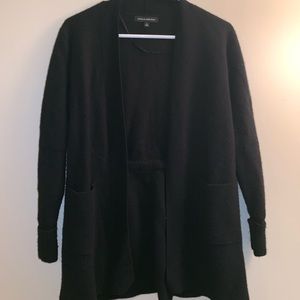 black cardigan